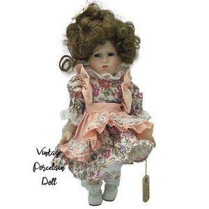 Adult Collector's Doll Vintage Bisque Porcelain collectible Artistic Home Décor